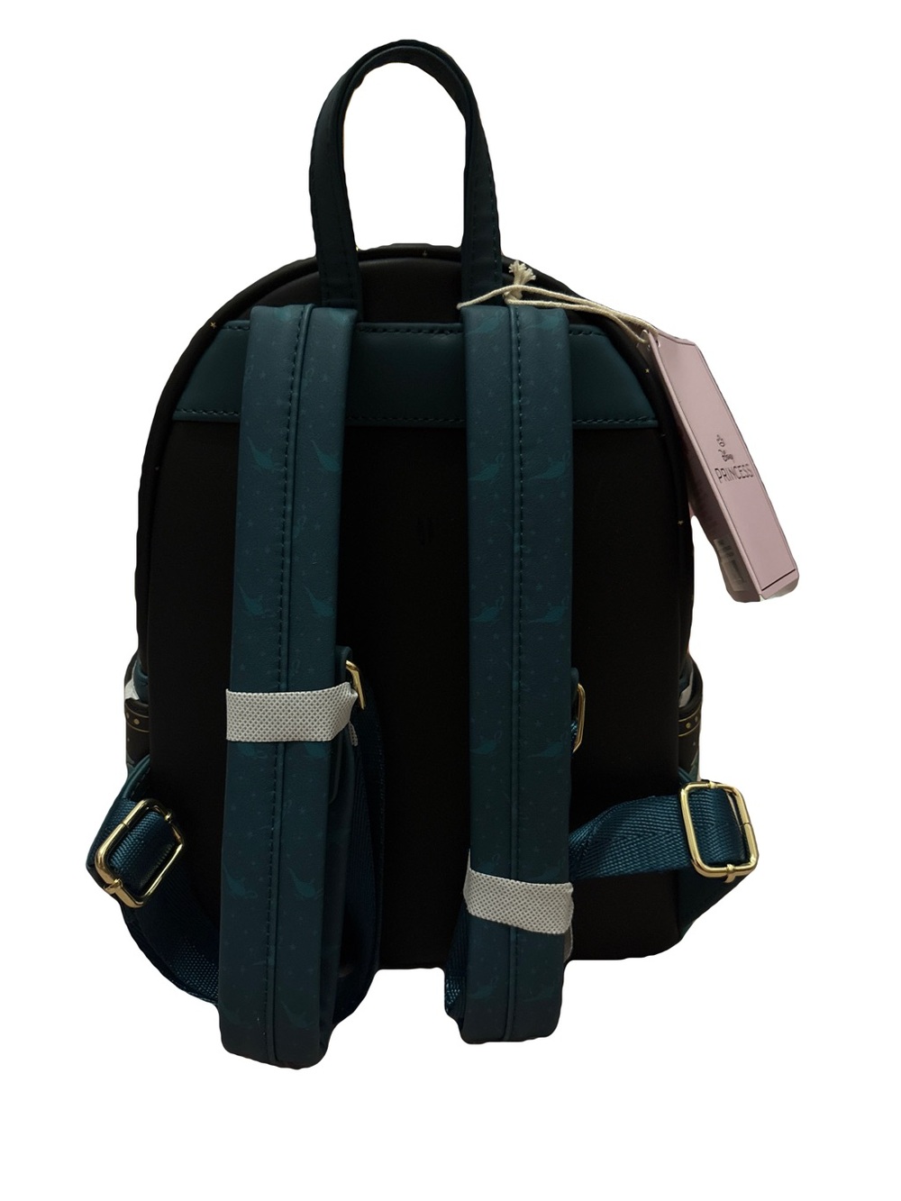 Loungefly Disney Jasmine Crescent Moon Mini Backpack - Black, Teal & Gold - Picture 3 of 6